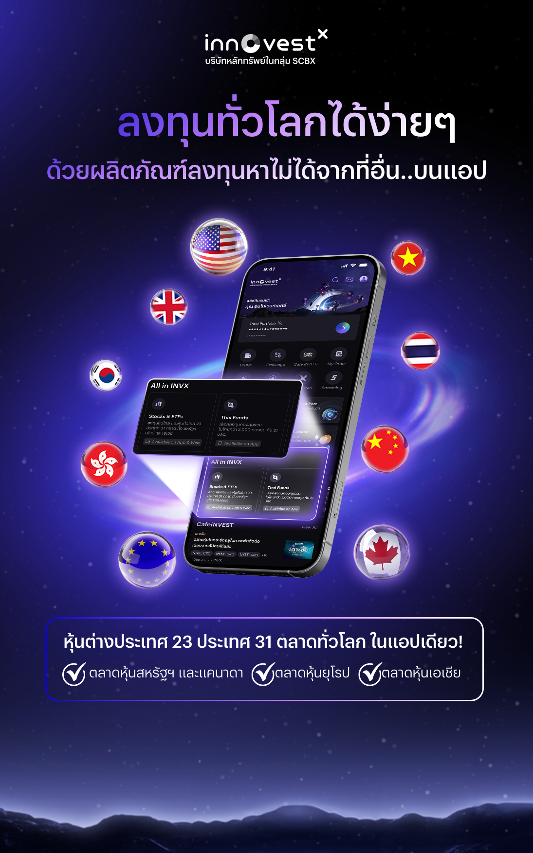 ซื้อหุ้นต่างประเทศกับ InnovestX