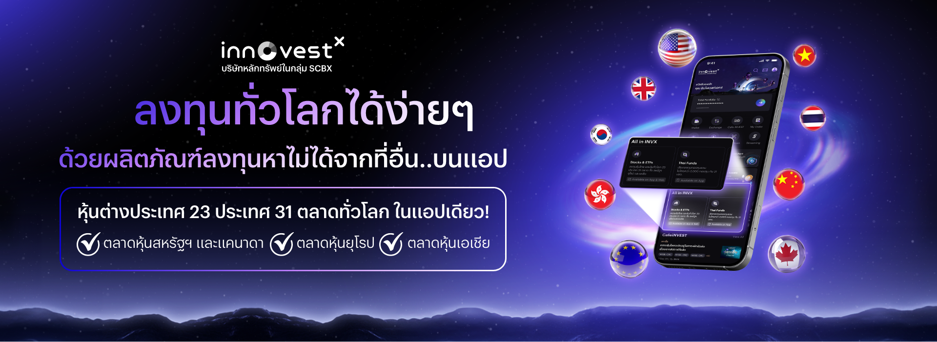 ซื้อหุ้นต่างประเทศกับ InnovestX